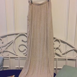 Cream maxi skirt